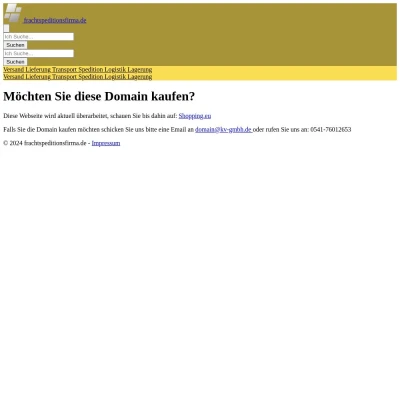 Screenshot frachtspeditionsfirma.de