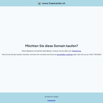 Screenshot fraescenter.ch