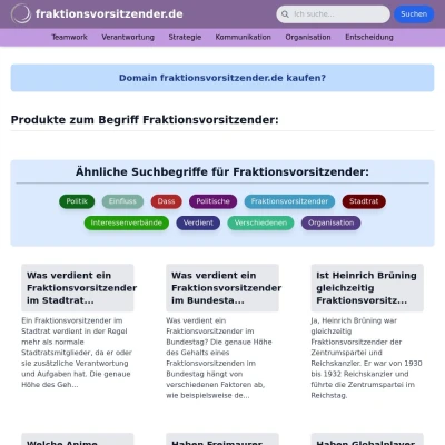 Screenshot fraktionsvorsitzender.de