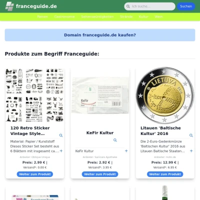 Screenshot franceguide.de