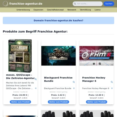 Screenshot franchise-agentur.de