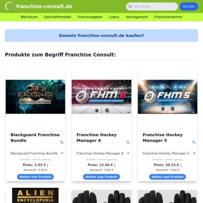 Screenshot franchise-consult.de