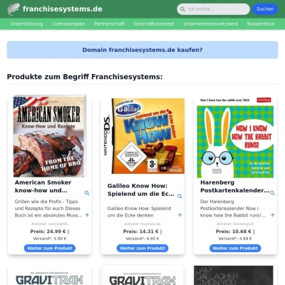 Screenshot franchisesystems.de