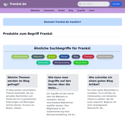 Screenshot frankd.de