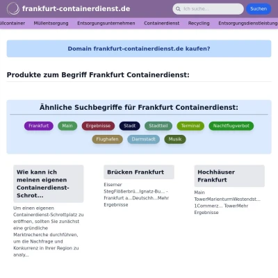 Screenshot frankfurt-containerdienst.de