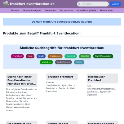 Screenshot frankfurt-eventlocation.de