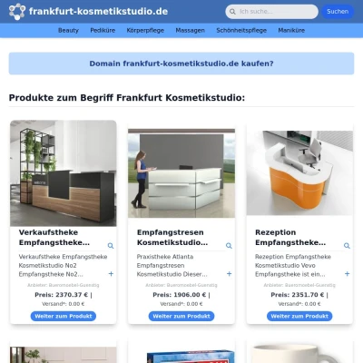 Screenshot frankfurt-kosmetikstudio.de