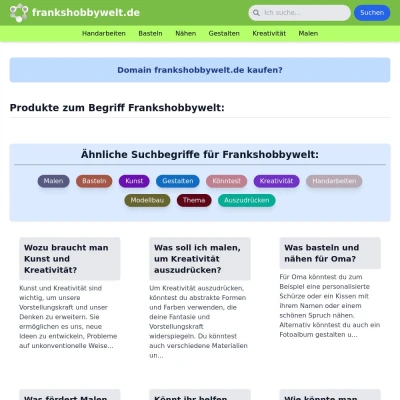 Screenshot frankshobbywelt.de