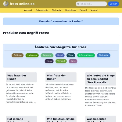 Screenshot frass-online.de