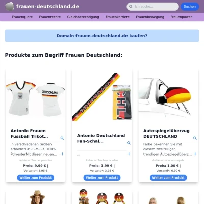 Screenshot frauen-deutschland.de