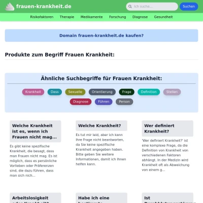 Screenshot frauen-krankheit.de
