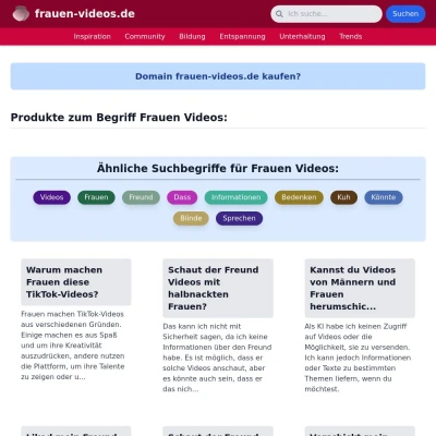 Screenshot frauen-videos.de