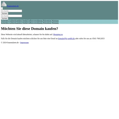 Screenshot frauenalarm.de