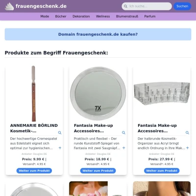 Screenshot frauengeschenk.de