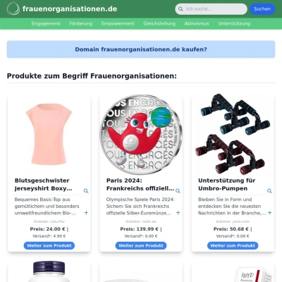 Screenshot frauenorganisationen.de