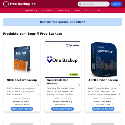 Screenshot free-backup.de