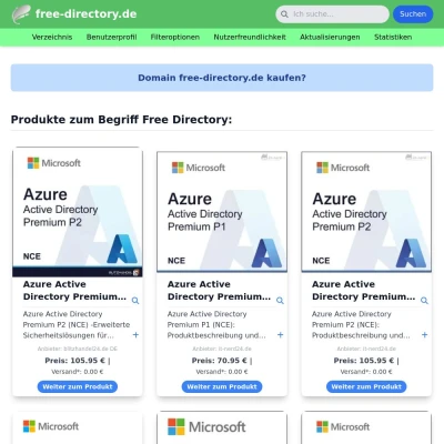 Screenshot free-directory.de