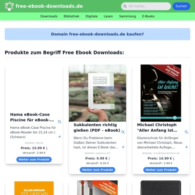 Screenshot free-ebook-downloads.de