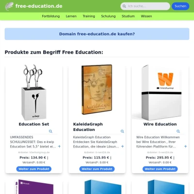 Screenshot free-education.de