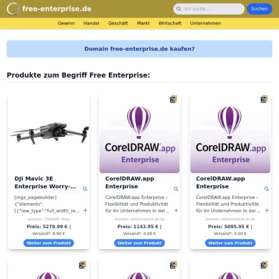 Screenshot free-enterprise.de