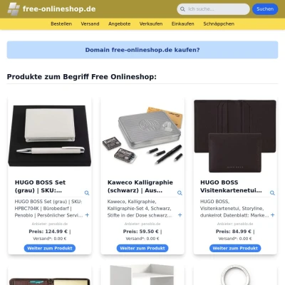 Screenshot free-onlineshop.de