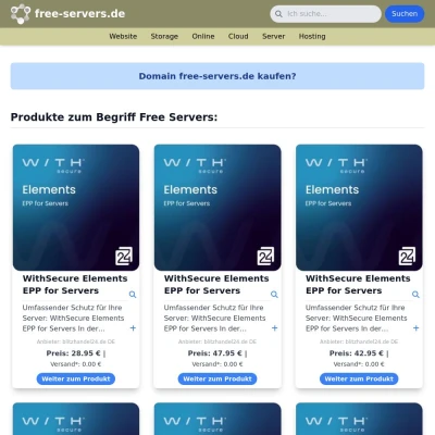 Screenshot free-servers.de