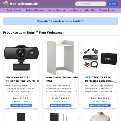 Screenshot free-webcams.de