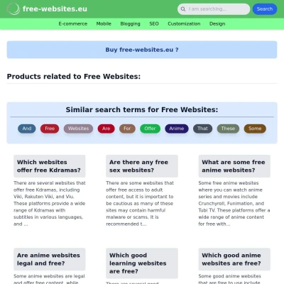 Screenshot free-websites.eu