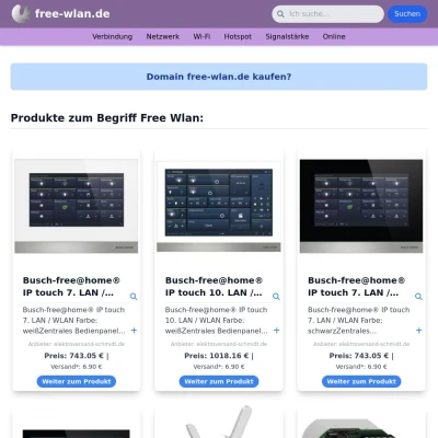 Screenshot free-wlan.de