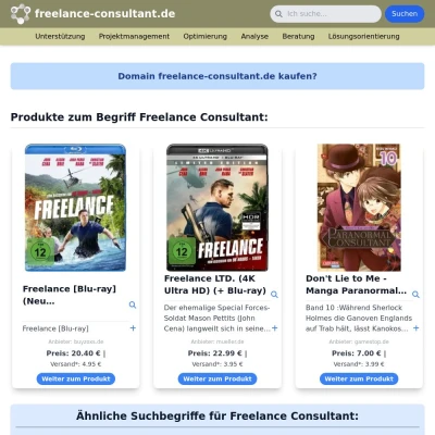 Screenshot freelance-consultant.de