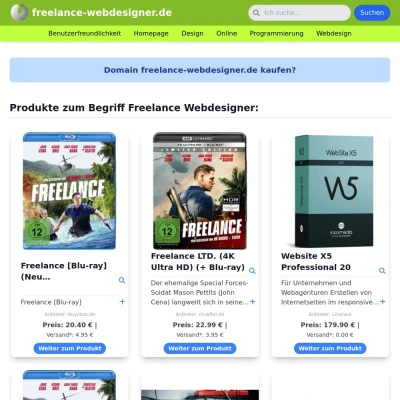 Screenshot freelance-webdesigner.de