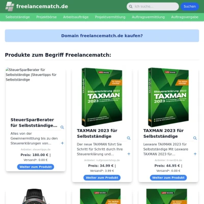 Screenshot freelancematch.de