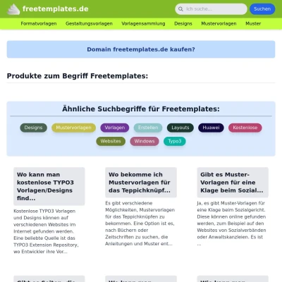 Screenshot freetemplates.de