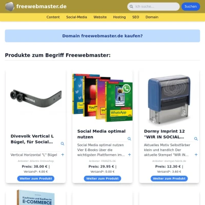 Screenshot freewebmaster.de