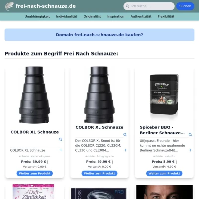 Screenshot frei-nach-schnauze.de