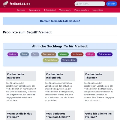 Screenshot freibad24.de
