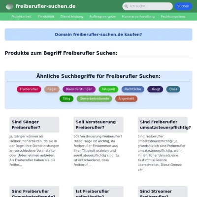 Screenshot freiberufler-suchen.de