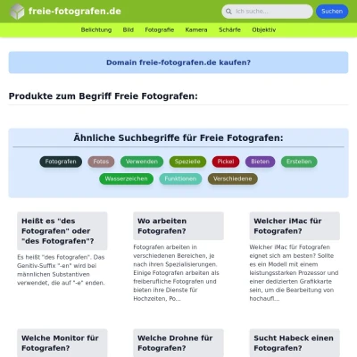 Screenshot freie-fotografen.de