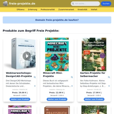 Screenshot freie-projekte.de