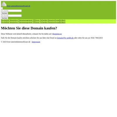 Screenshot freie-unternehmenssoftware.de