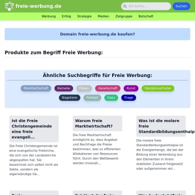 Screenshot freie-werbung.de
