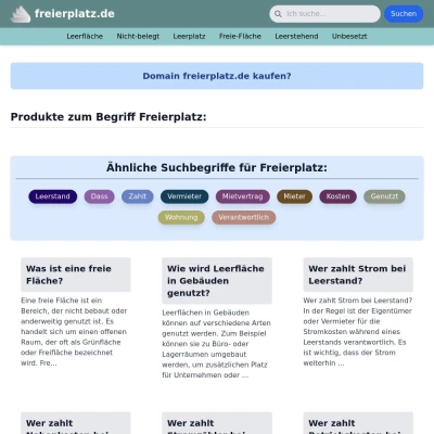 Screenshot freierplatz.de