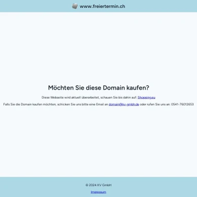 Screenshot freiertermin.ch