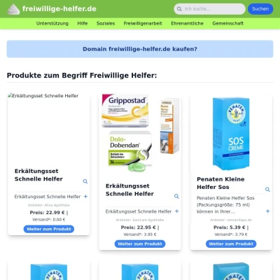 Screenshot freiwillige-helfer.de