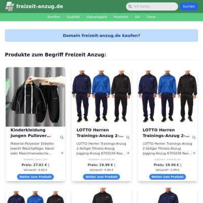 Screenshot freizeit-anzug.de