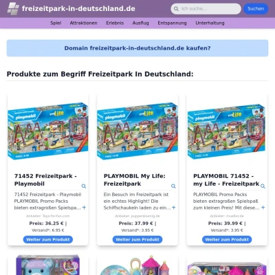 Screenshot freizeitpark-in-deutschland.de