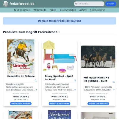 Screenshot freizeitrodel.de
