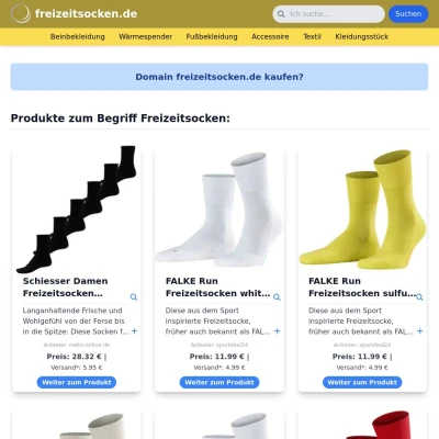 Screenshot freizeitsocken.de