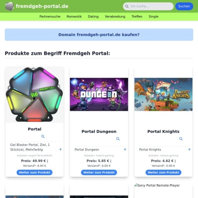 Screenshot fremdgeh-portal.de