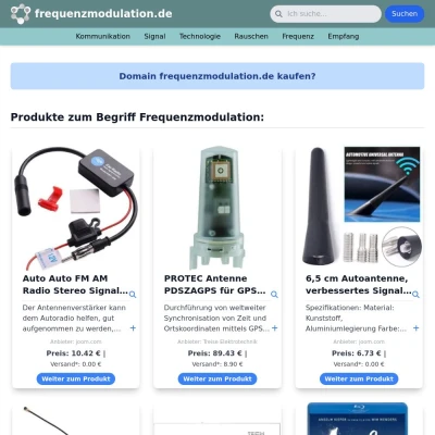 Screenshot frequenzmodulation.de